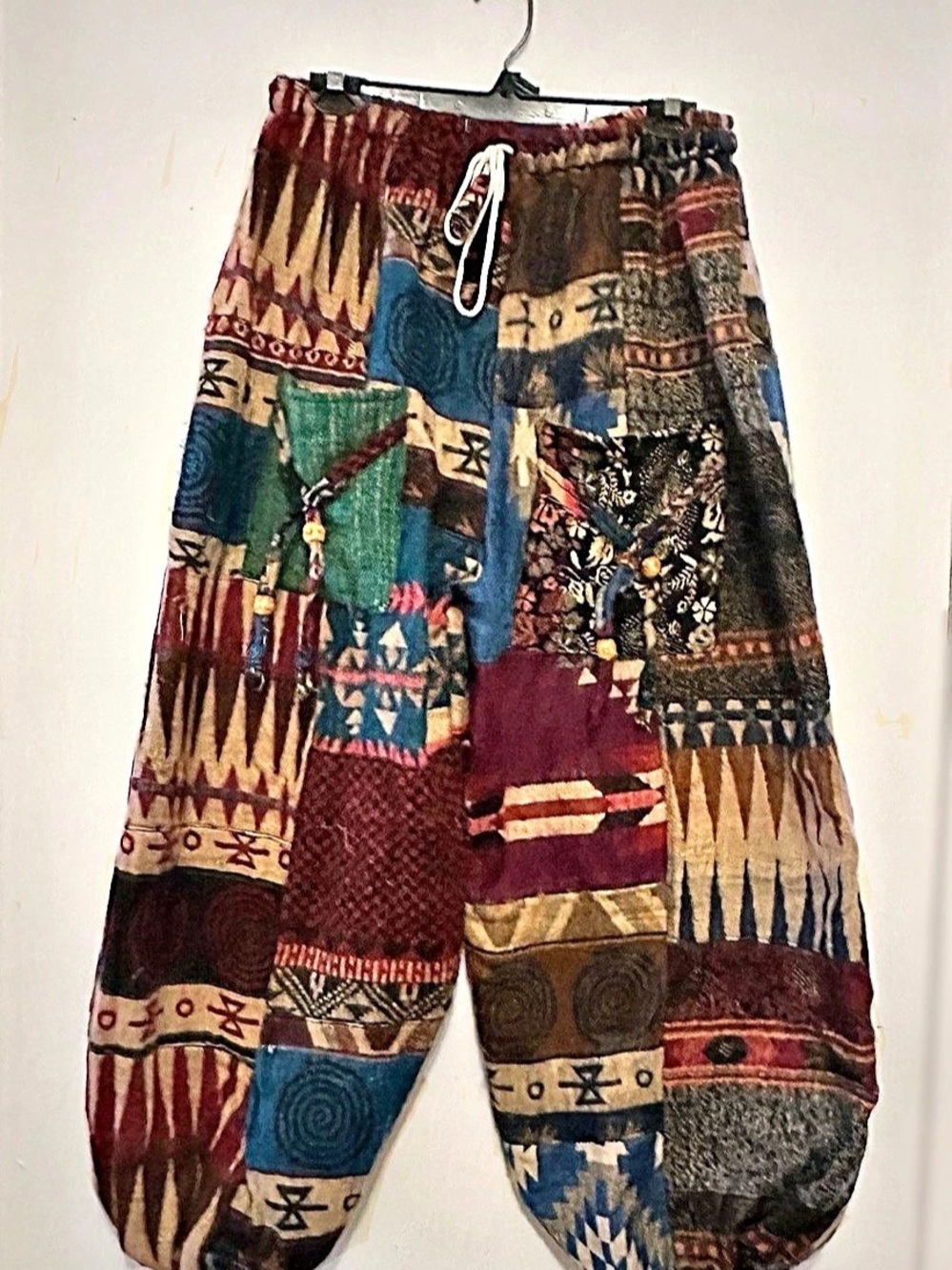 Women's Multicolor Geometric Wide Leg Pants